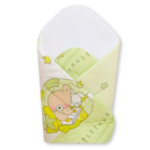 Baby nest with stiffenig - Basic Teddy bear with balloon green