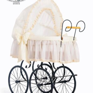 Moses Basket/Retro wicker crib Elisa- Cream