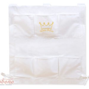 Cot tidy- Little Prince/Princess white