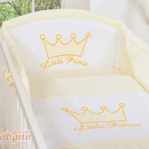 Bedding set 2-pcs- Little Prince/Princess cream