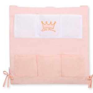 Cot tidy- Little Prince/Princess powder pink