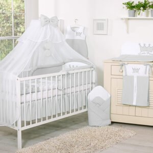 Mosquito-net made of chiffon- Little Prince/Princess gray