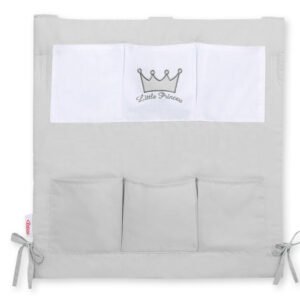 Cot tidy- Little Prince/Princess gray