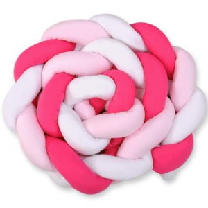 Knot bumper XXL- white-dark pink-pink