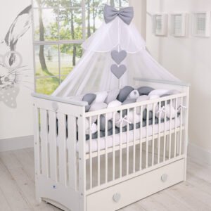 Mosquito-net made of chiffon- white