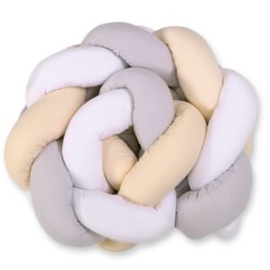 Knot bumper- white-gray-beige