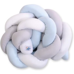 Knot bumper- white-gray-blue