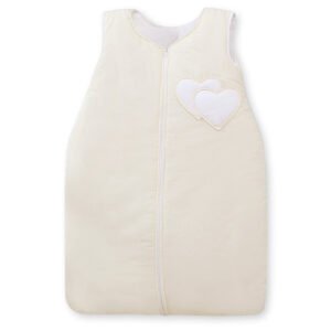Sleeping bag- Hanging hearts cream