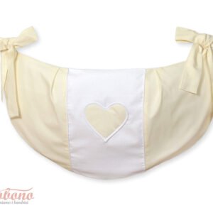 Toys bag- Hanging Hearts cream