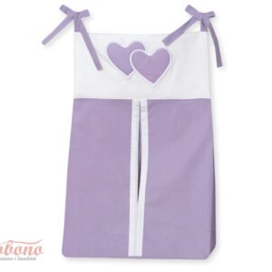 Diaper bag- Hanging Hearts lilac