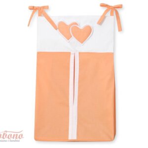 Diaper bag- Hanging Hearts orange