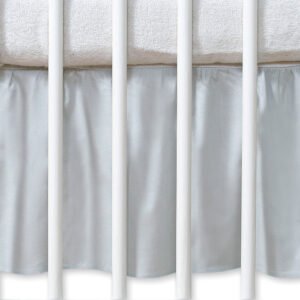 Dust Ruffle-Masking flounce 140x70cm- Hanging Hearts grey