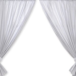 Curtains for baby room- Hanging Hearts gray