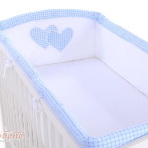 Universal bumper XXL- Hanging Hearts blue checkered