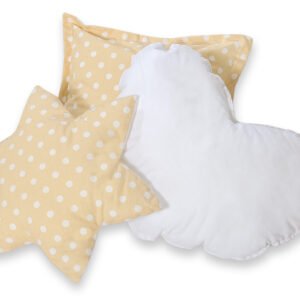 3pcs pillow set - Bright dots on beige