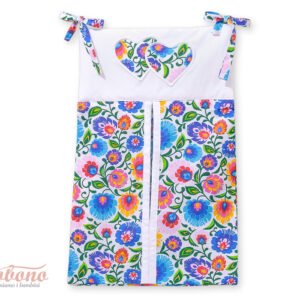 Diaper bag- Hanging hearts flower pattern