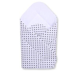 Baby nest - white with black dots