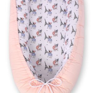 Baby nest double-sided Premium Cocoon for infants BOBONO- little doggies