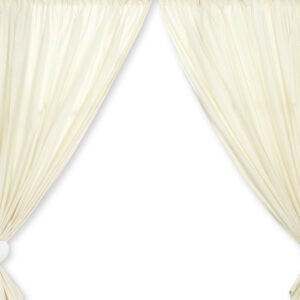 Curtains for baby room- Milo- Teddy Bear with heart white