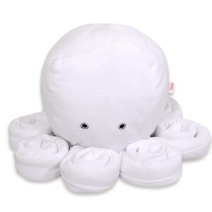 Cuddly octopus big - white - smooth minky