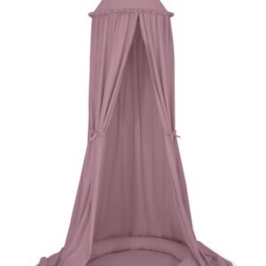 Set: Hanging canopy + Nest with flounce- pastel violet