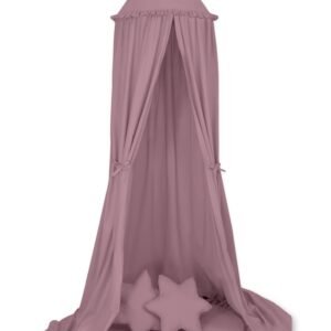 Set: Hanging canopy + Floor play mat + pillows - pastel violet