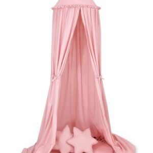 Set: Hanging canopy + Floor play mat + pillows - pastel pink