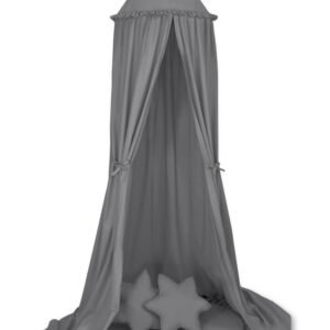 Set: Hanging canopy + Floor play mat + pillows - anthracite