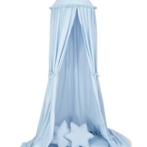Set: Hanging canopy + Floor play mat + pillows - blue