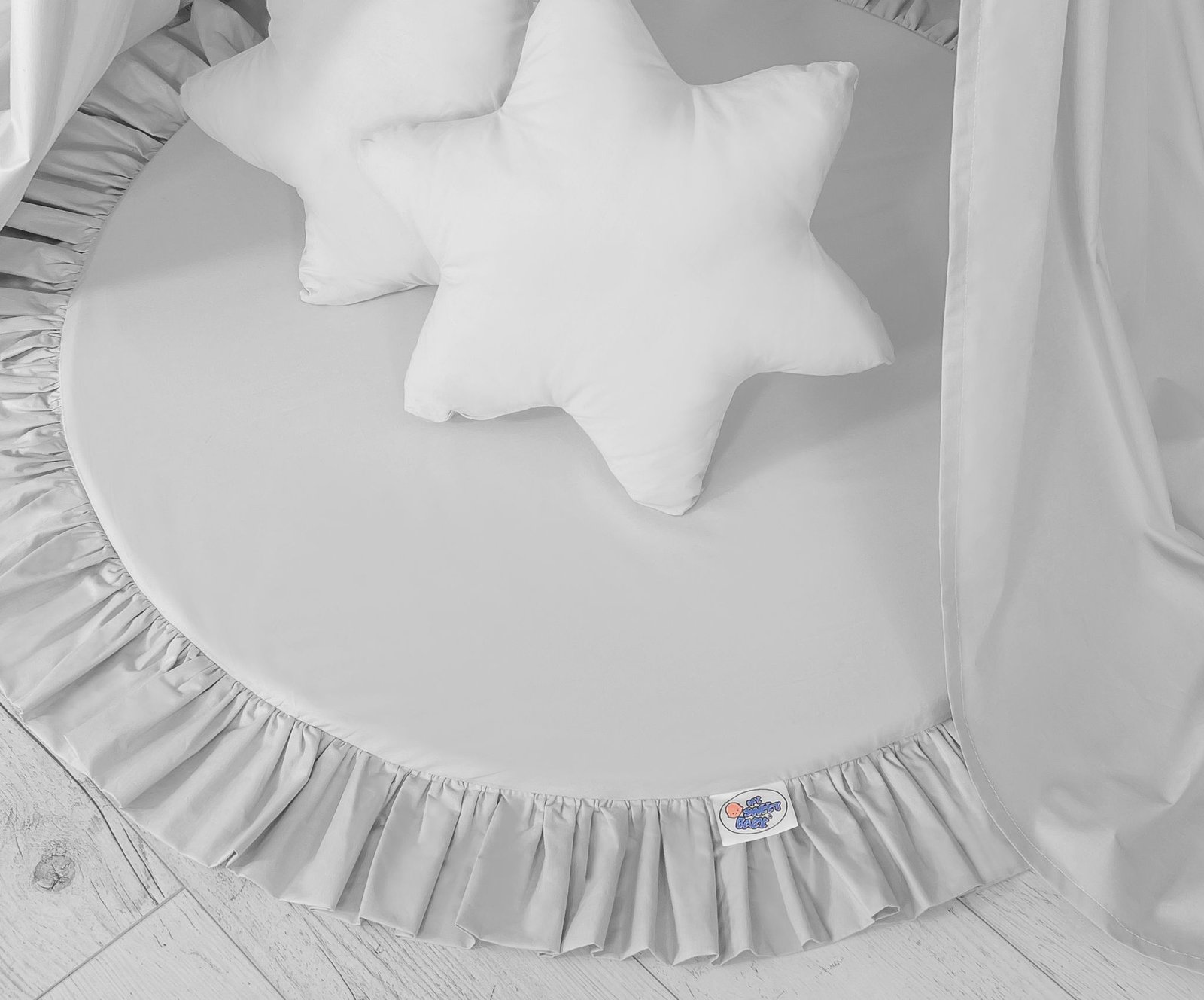 Set: Hanging canopy + Floor play mat + pillows - gray - Image 4