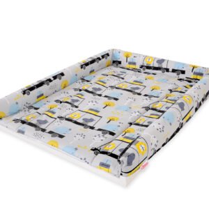 Changing mat for changing table - animals in cars gray