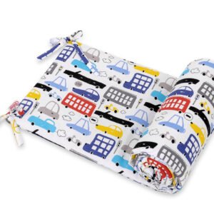 Universal bumper for cot - colorful cars