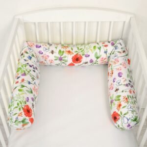 Roller bumper for baby bed - meadow