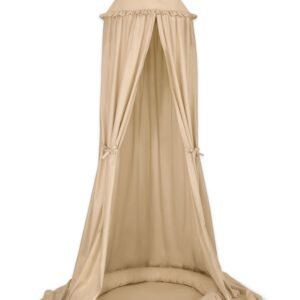Set: Hanging canopy + Nest with flounce- beige