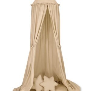 Set: Hanging canopy + Floor play mat + pillows - beige