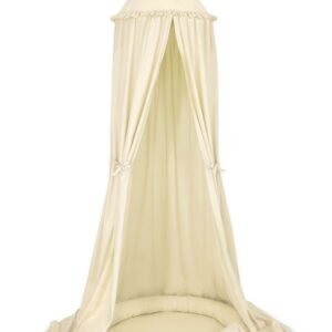 Set: Hanging canopy + Nest with flounce- cream