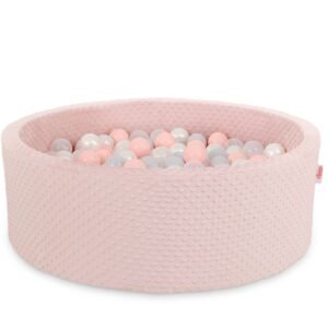 Ball-pit minky H-30 cm with balls 200pcs- blush