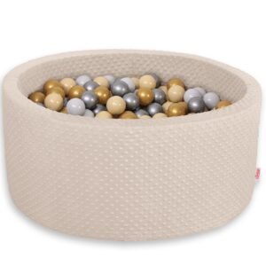 Ball-pit minky H-40 cm with balls 200pcs- beige