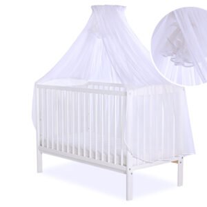 Mosquito-net made of chiffon - white