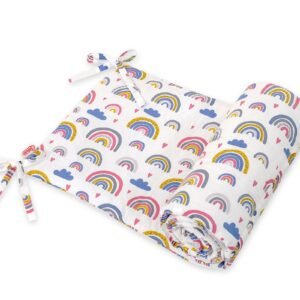 Universal bumper for cot - rainbow