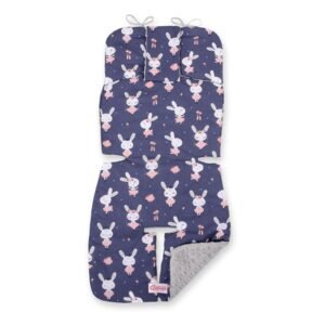 Double-sided cart insert BOBONO - rabbits navy blue/gray