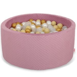 Ball-pit minky H-40 cm with balls 200pcs- pastel violet