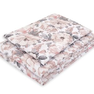Baby cotton bedding set 2-pcs 135x100 - sepia roses