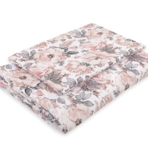 Bedding set 2-pcs with filling 135x100 cm - sepia roses