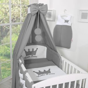 Canopy made of fabric- Little Prince/Princess anthracite