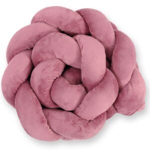 Knot bumper minky 180cm - pastel pink