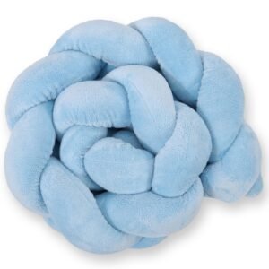 Knot bumper minky 180cm - blue