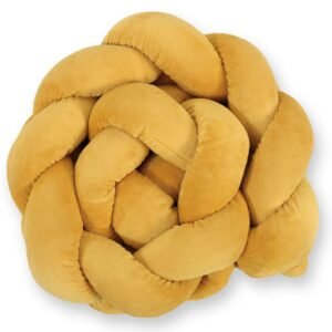 Knot bumper minky 180cm- honey yellow