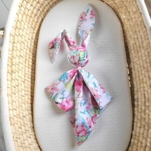 Soft cosy cuddly bunny blanket in cotton - Hummingbirds