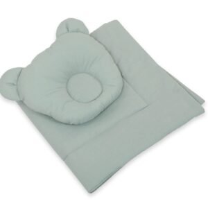 Blanket with pillow - 2pcs set - pastel green